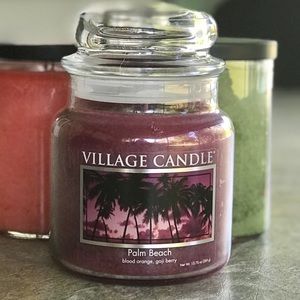 *SOLD* Village Candle Palm Beach 13.75 oz. Med. Jar, New